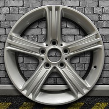Full Face Bright Medium Silver Oem Wheel For 2012-2015 Bmw 328i - 17x7.5 Full Face Bright Medium Silver Oem Wheel For 2012-2015 Bmw 328i - 17x7.5