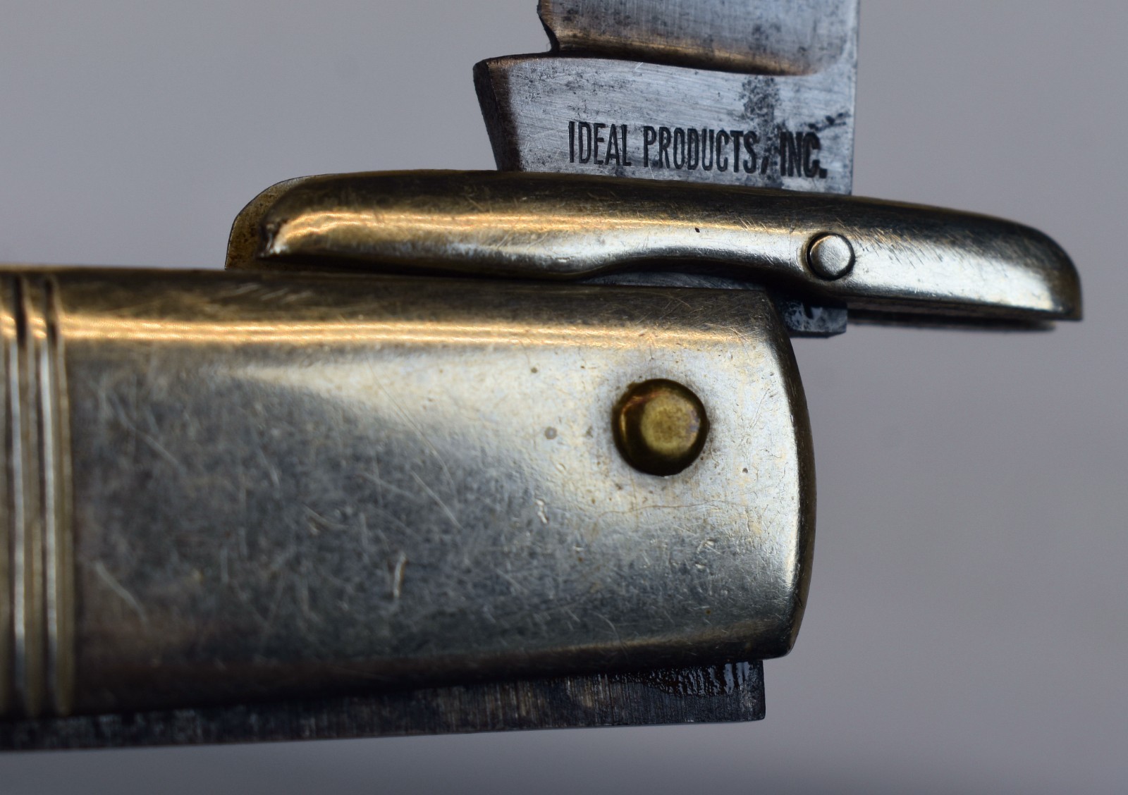 VINTAGE IDEAL PRODUCTS SOLINGEN GERMANY LOCK BACK SWING GUARD KNIFE 60-70's