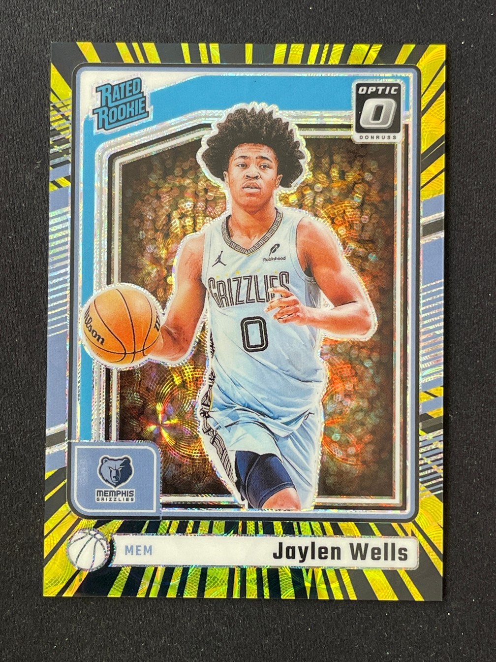 Jaylen Wells 2024-25 Panini Donruss Optic Electricity Prizm /75 #252