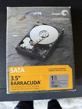 Seagate Barracuda 1TB 7200RPM 32MB Cache 3.5” SATA Internal Hard Drive 