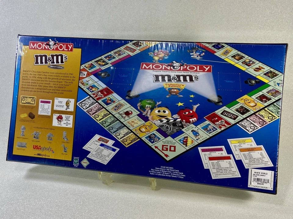 Vintage 2004 Monopoly M&M's Collector's Edition New Sealed Hasbro Parker Brother - Image 2 of 4