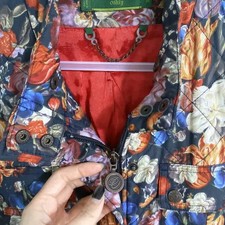 Mon Vintage 38 Women's Floral Quilted Lightweight Puffer Jacket