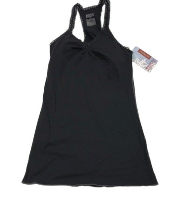 Vtg y2k black grunge coquette goth emo scene lace Mossimo tank top W Bra New NWT