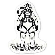 Aufkleber Sticker "Deep Sea Diver" (DW044991)