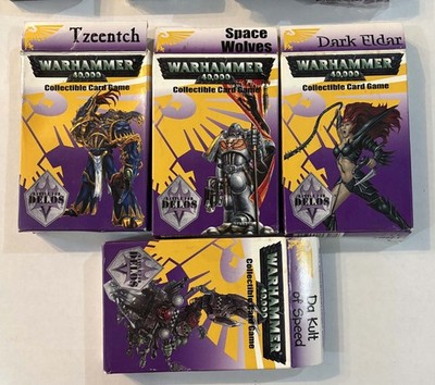 4 - Warhammer 40K STARTER DECKS BATTLE for DELOS V DARK ELDAR, TZEENTCH ++