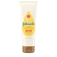 Johnsons Baby Creamy Oil for Baby with Shea  Cocoa Butter, Moisturizing Body