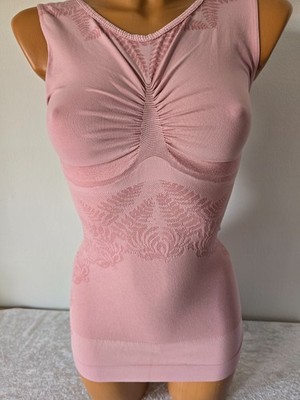 Schlankstütz Shape Top - UBF-PU- Raffung - Waffelstruktur - Rosa - Gr. L - 42 44