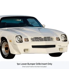 For Chevy Camaro 78-81 APG 1-Pc Black 8x6 mm Horizontal Billet Bumper Grille