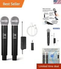 Studio Quality Wireless Karaoke Microphone Set with Durable Design Accessories