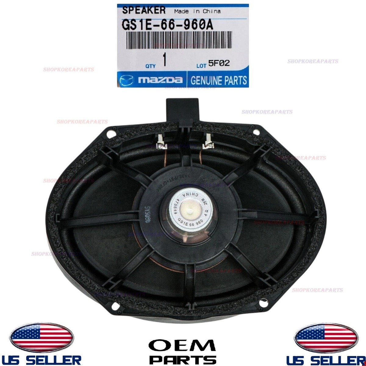 Genuine OEM Rear Door Speaker 2009-2013 Mazda 3 6 GS1E-66-960A | eBay