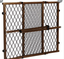 Evenflo 2026900 Position and Lock Farmhouse Pressure Mount Gate - Dark Wood