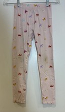 Cat  Jack Kid Girl Unicorn Print Cotton Full Length Leggings Light Pink L 10/12