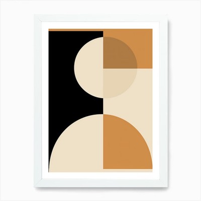 Beige Bauhaus GoNserndorf Glow Art  Framed Wall Art Poster Canvas Print Picture