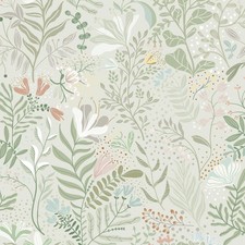 Safiyya Floral Peel and Stick Wallpaper Boho Contact Paper 17.3" x 78.7" Remo...
