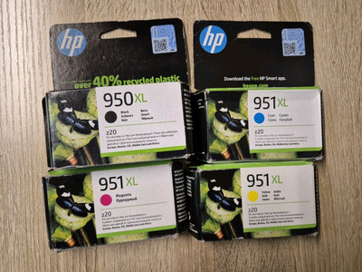HP 950XL & 951XL Tintenpatronen Original Schwarz Magenta Cyan Gelb CN045AE-CN048AE