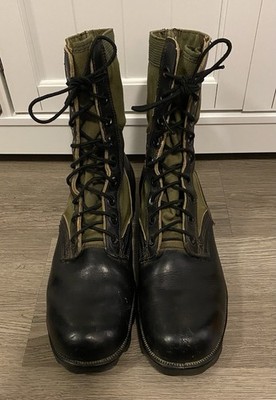 Vintage 60s RO SEARCH Military Jungle Boots Vietnam War  display picture 3