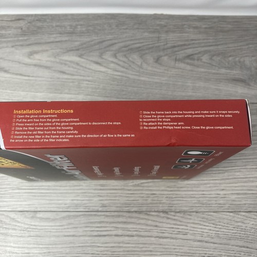 Puroma Cabin Air Filter Size: 210x205x29mm Model HCF182W-S NEW OPEN BOX - Picture 5 of 6