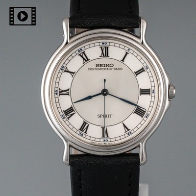 Seiko Spirit Contemporary Basic 5S21-7000 [US Stock] 1989 Mens QZ Watch *N.Mint