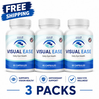 Visual Ease Daily Eye Health Supplement 60 Capsules 3 Pack Bundle