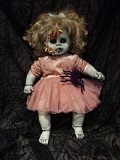 OOAK Creepy Doll 22 In Tall Halloween Prop Handmade Sits And Lays Down Large