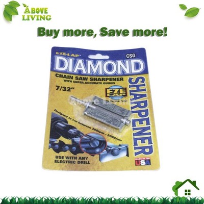 Eze-Lap 7/32'' Diamond Chainsaw Chain Sharpener For 3/8 Chain With Guide USA Made