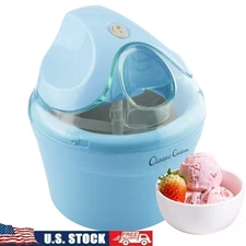 Electric Ice Cream Maker Sorbet Gelato Frozen Yogurt Dessert Machine Compact New