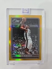 2021 Panini One And One David Robinson Gold 2/10 Holo Prizm Sealed GEM SSP