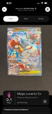 Carta Pokemon TCG Mega Lucario ex 179/132 Mega Evoluzione SIR Holo - Near Mint NM