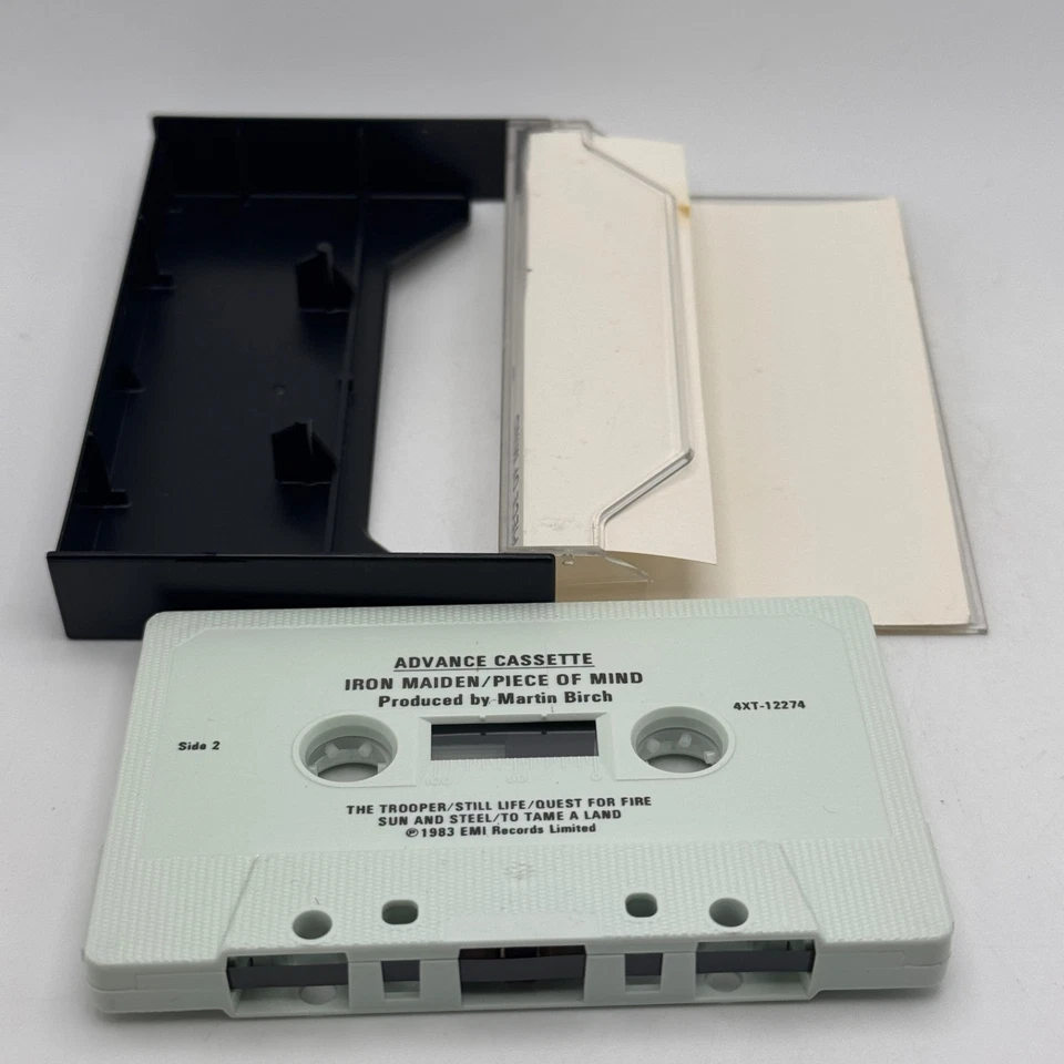 Iron Maiden Piece of Mind Original Advance Promo Cassette Tape RARE Heavy Metal Foto 4 de 4