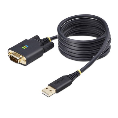 StarTech.com 6,6 Fuß 2 m USB-auf-serielles Adapterkabel COM-Retention austauschbar