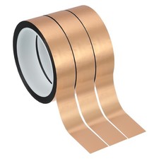3pcs Metalized Polyester Film Tape 1 in x 55 Yards Champagne