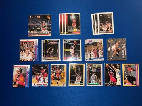 1990s NBA Chicago Michael Jordan Basketball Card Lot - 27 Cards (Duplicates)