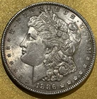 1886-P Morgan Silver Dollar – EF-AU Details – 90% Silver – Original Coin