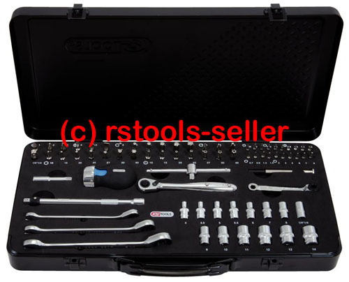 "Ks Tools 1/4\" SteckschlüSsel-Satz 75-Tlg Knarrenkasten Ratschen Bitset Bithalter"-image