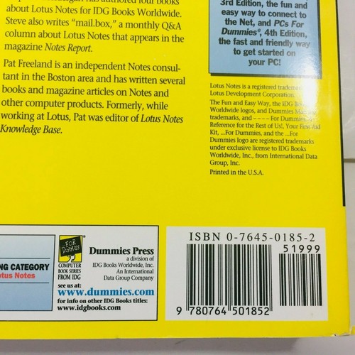 Lotus Notes 4.5 para maniquíes (1997, primera edición de S. R. Londergan y P. Freeland) - Imagen 9 de 12