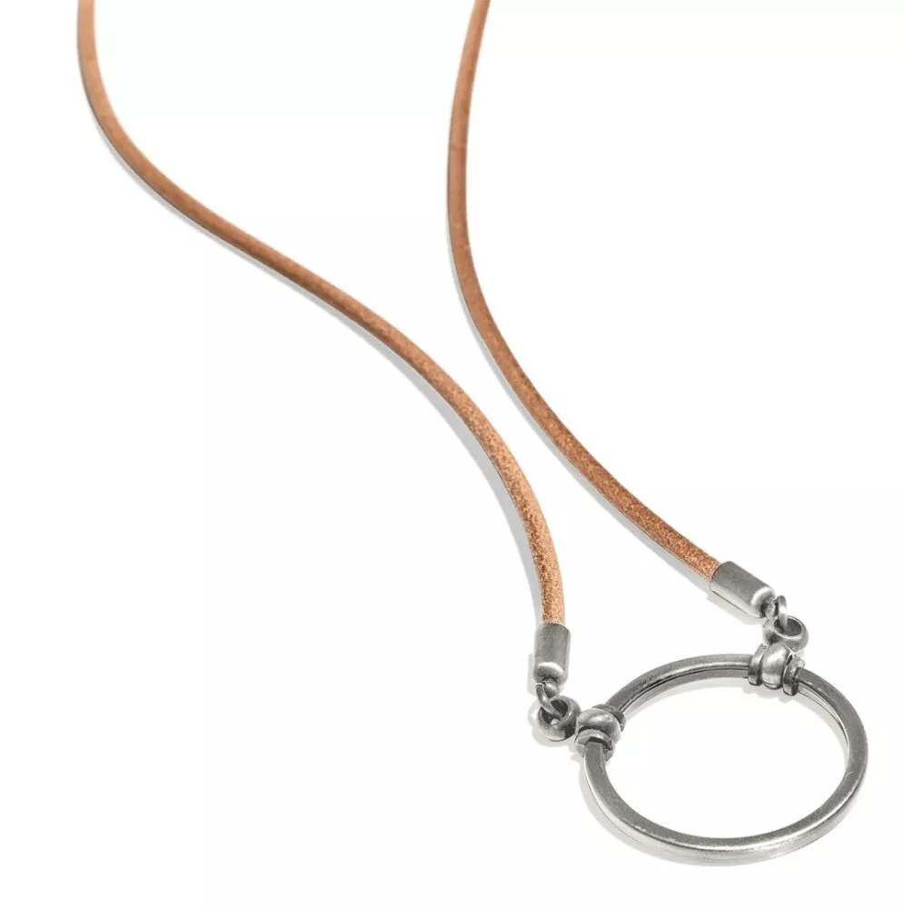 La Loop Designer Eyeglass Holder Saddle Leather Necklace Glasses