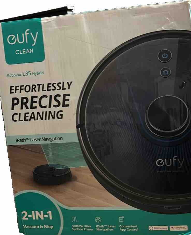 eufy RoboVac L35 Hybrid Robotic 2 in 1 Vacuum and Mop 3200 Pa