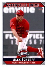 2019 Greenville Drive Choice #21 Alex Scherff Colleyville Texas TX Baseball Card
