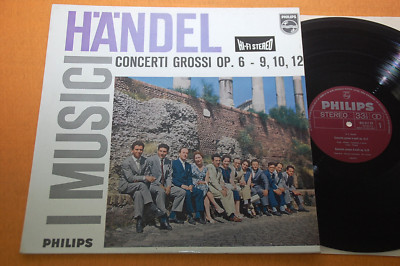 I Musici Handel Concerto Grossi op.6-9, 10, 12 Dutch Philips 835 017AY p/s EX/NM