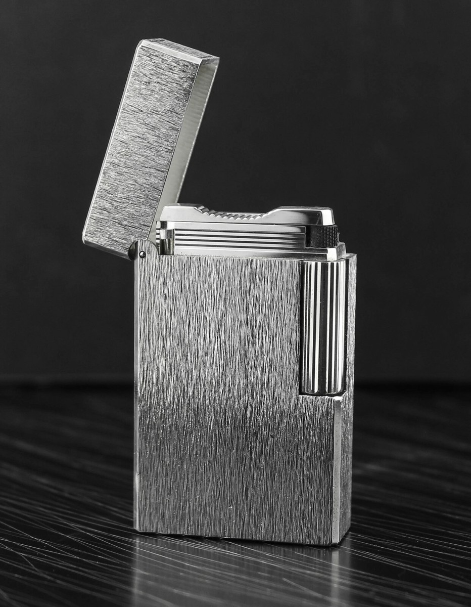 S.T. Dupont Ligne 1 Grand Brushed Silver Plated Lighter