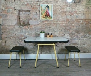 Vintage Mid Century 1950s Arvin Retro Formica Kitchen Dining Table