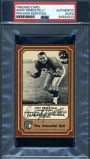 Andy Robustelli PSA DNA Signed 1975 Fleer Immortal Roll Autograph