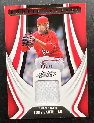 2022 Absolute Rookie Threads Retail Red Tony Santillan 64/99