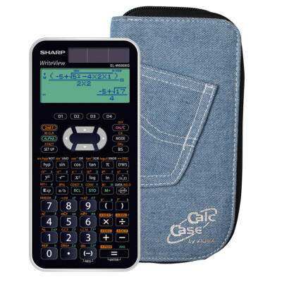 Sharp EL-W550 XG und CalcCase Schutztasche im Aktions-Bundle