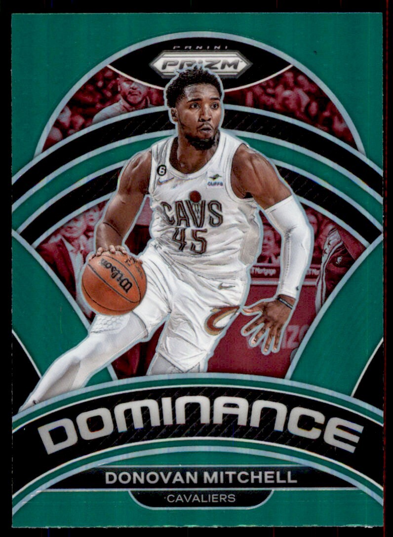 2022-23 Panini Prizm Dominance Green Donovan Mitchell Cavaliers #14