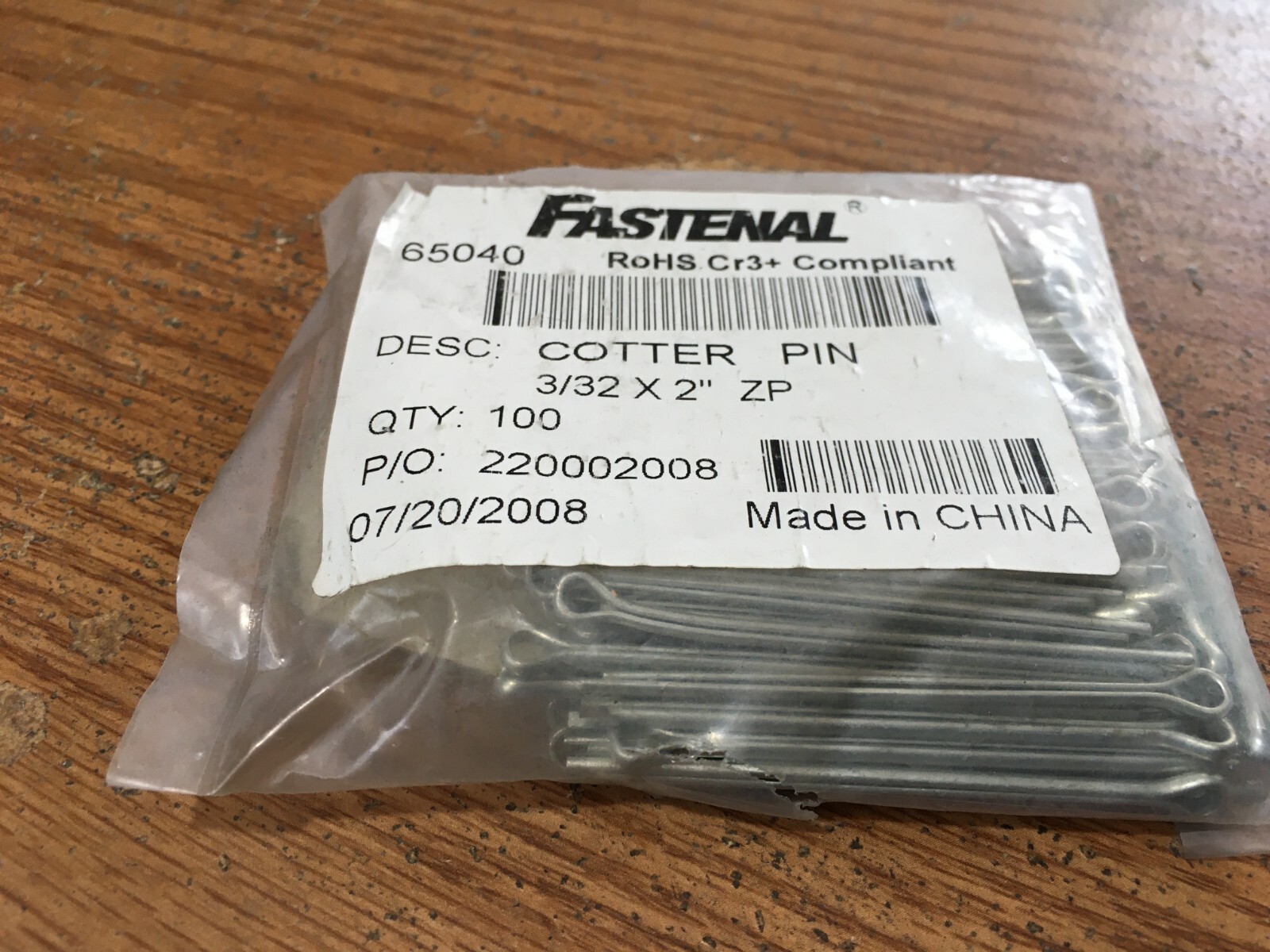 (100) 3/32" x 2" Zinc Finish Extended Prong Cotter Pin eBay