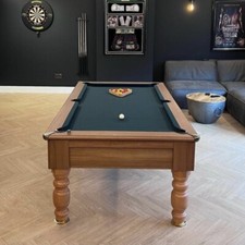 New Montpellier Light Walnut Slate Pool Table | 6ft or 7ft | Home Pool Tables