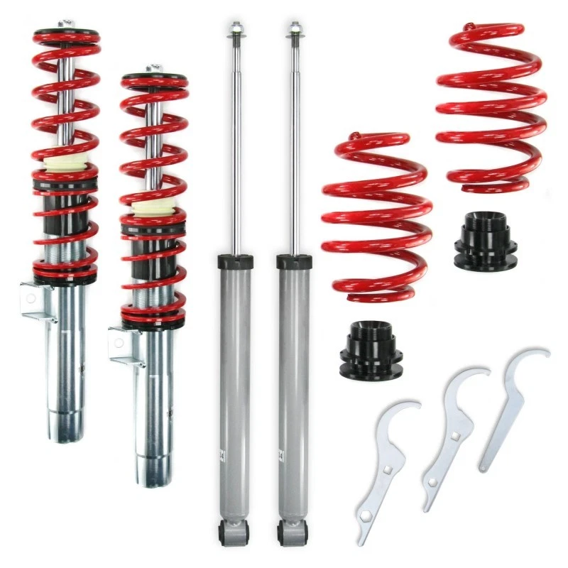 kit amortisseurs suspensions combinés filetés biellettes bmw série 3 E46 - Photo 1/1