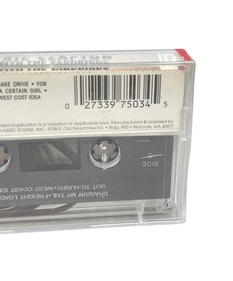 Eric Clapton And The Yardbirds Classic Rock Cassette Tape NEW Sealed Deadstock - Image 4 of 4