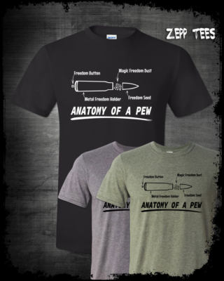 Anatomy Of A Pew Shirt Gun Rights Molon Labe Funny Pew Life Patriotic Ar15 556 Ebay